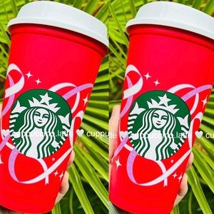❤️NEW SET🤍Starbucks 2021 Limited Edition Red Ribbons Reusable Holiday Hot Cups